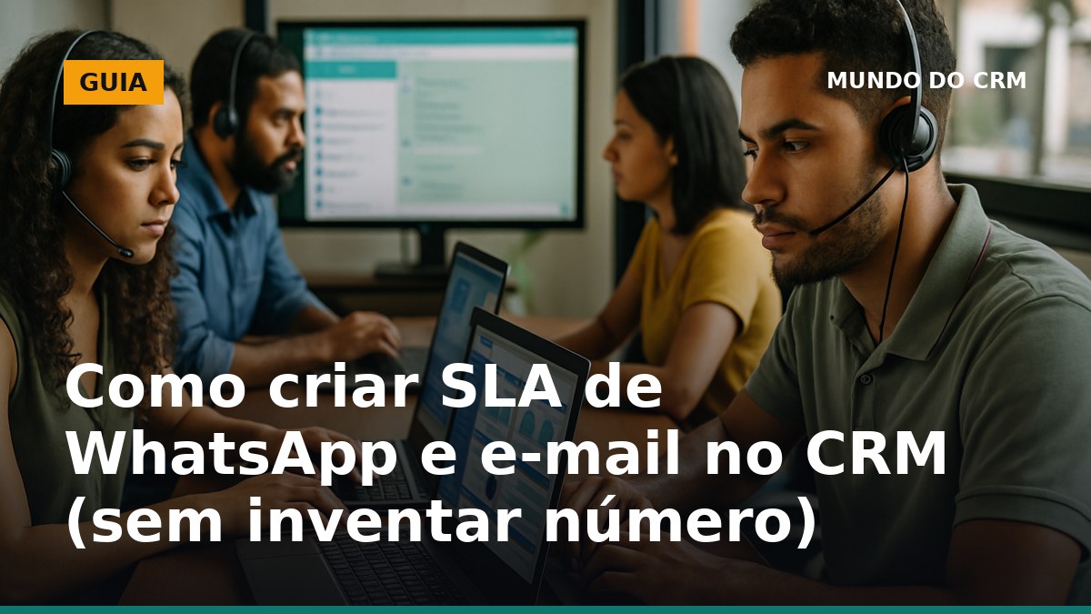 Como definir SLA de WhatsApp e e-mail no CRM sem chute de tempo